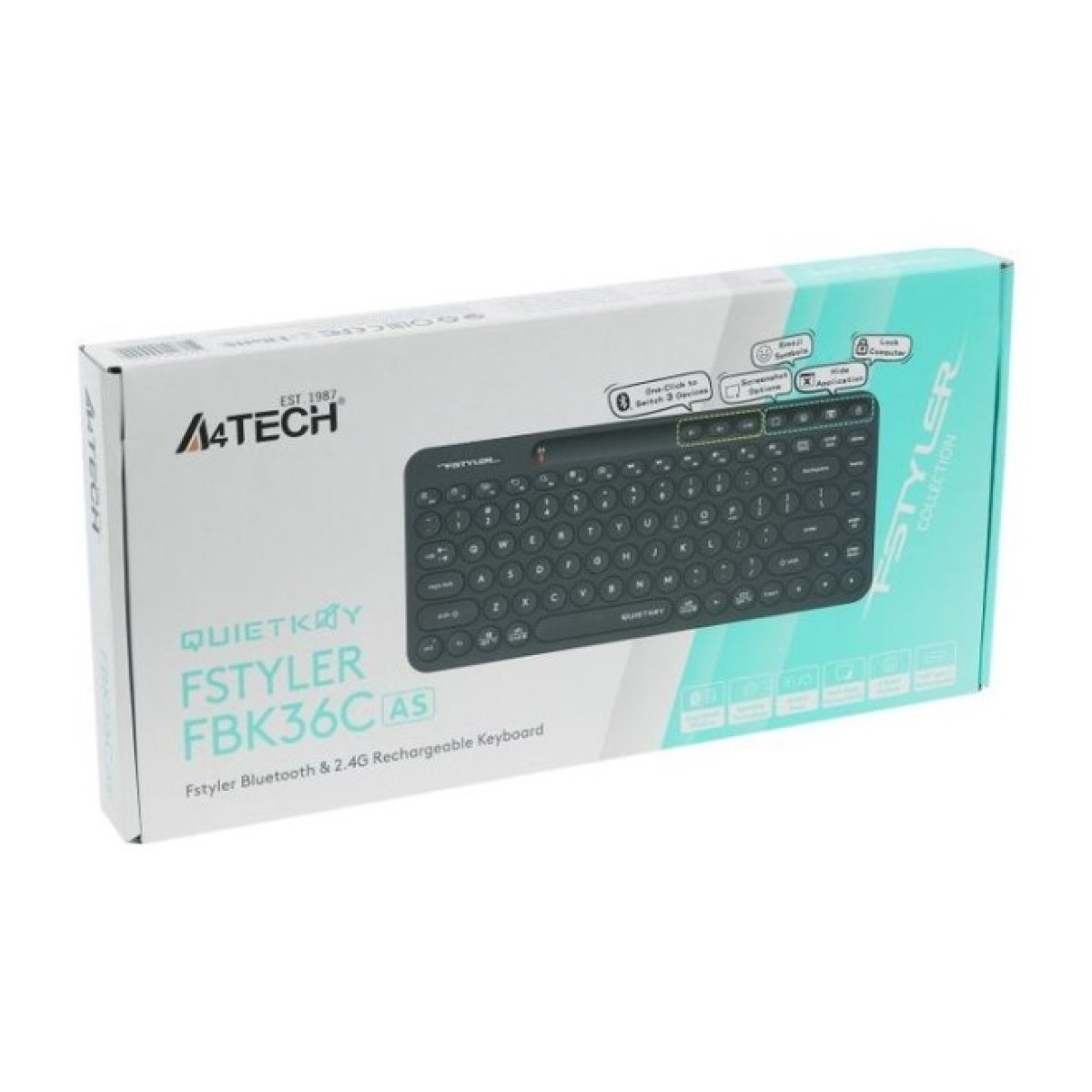 Клавіатура A4Tech FBK36C Wireless/Bluetooth Black (4711421000222) 98_98.jpg - фото 4