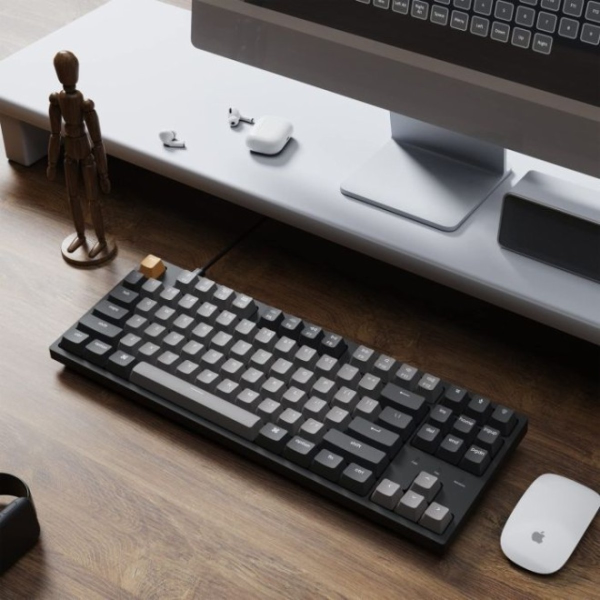 Клавиатура Keychron C1 Pro 87Key K pro Red RGB QMK/VIA Hot-swap USB UA Black (C1PM1_KEYCHRON) 98_98.jpg - фото 5