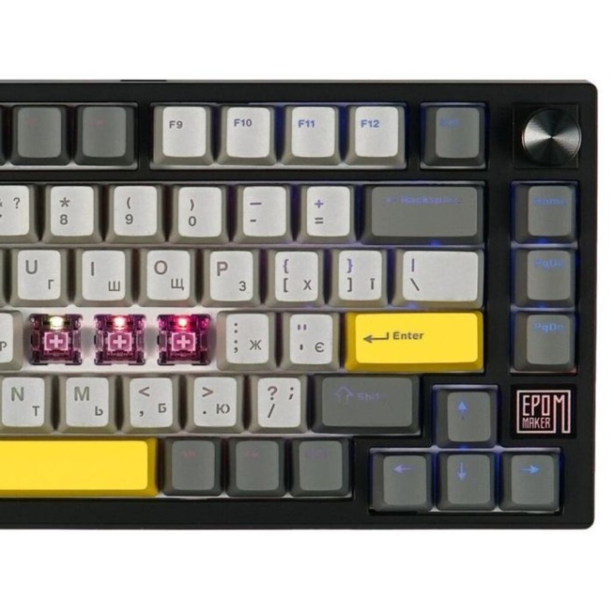 Клавиатура Epomaker TH80 SE 75 Flamingo Switch Hot-Swap RGB Wireless/Bluetooth/USB UA Black (TH80-SE-B-F) 98_98.jpg - фото 4