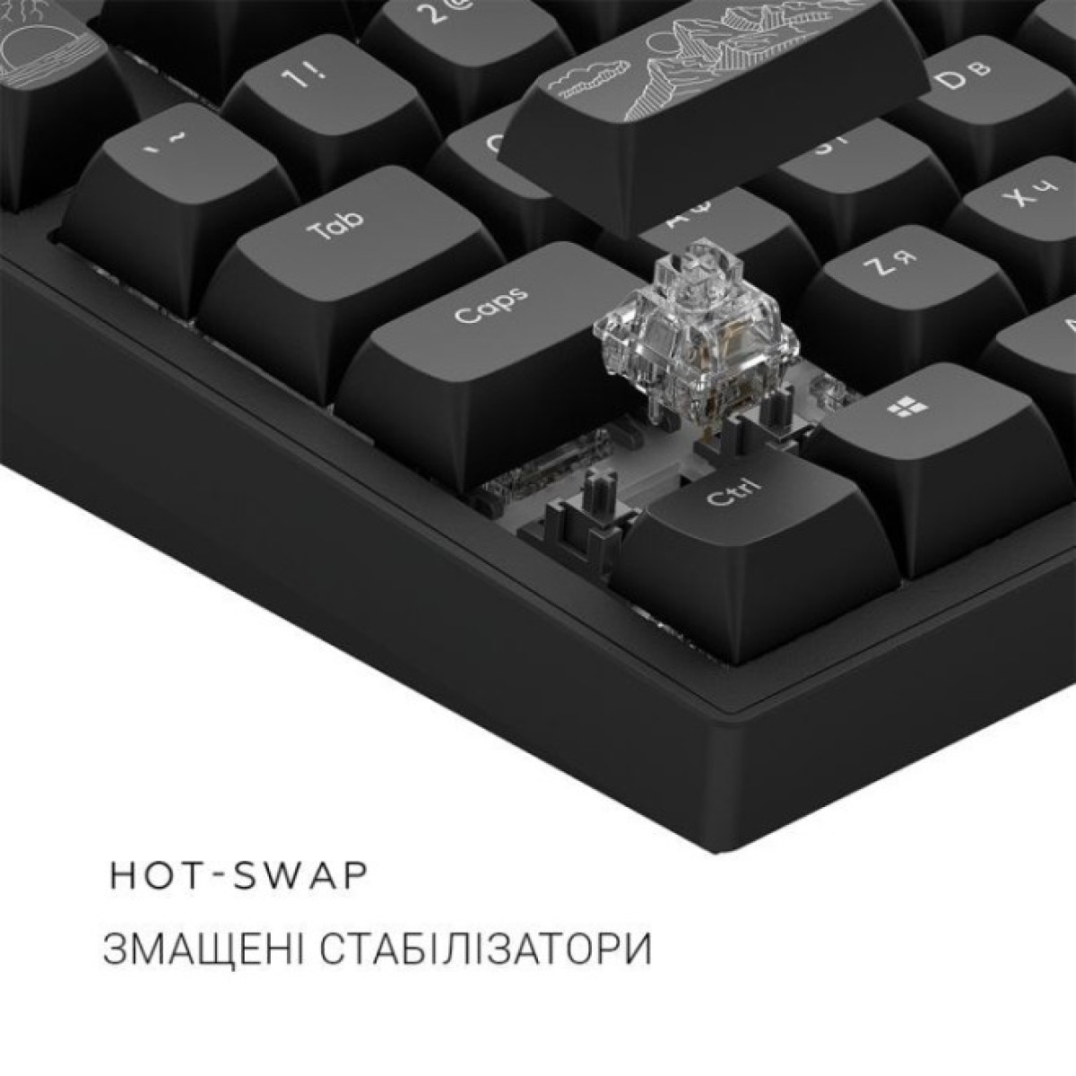 Клавиатура Dark Project ALU81 Terra Nostra PBT RGB Mech G3MS Moonstone Black (DPKB_NOSTRA_81_ANSI_BLACK_UA) 98_98.jpg - фото 7