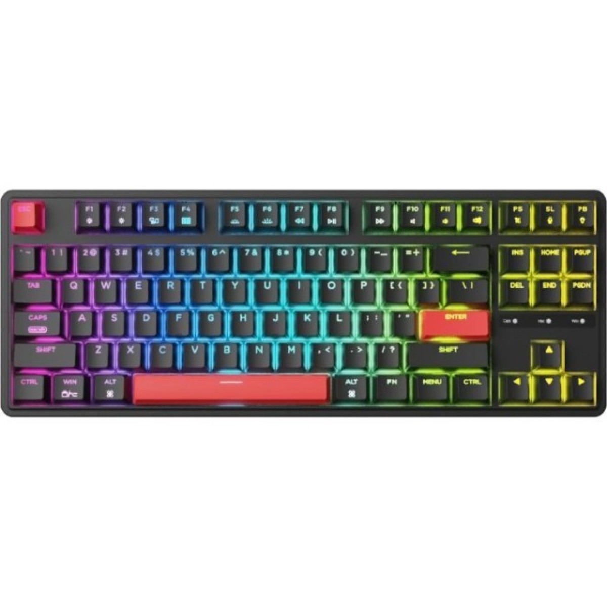 Клавиатура Keychron C3 Pro 87Key K pro Red RGB QMK Hot-swap USB UA Black (C3PH1_KEYCHRON) 256_256.jpg