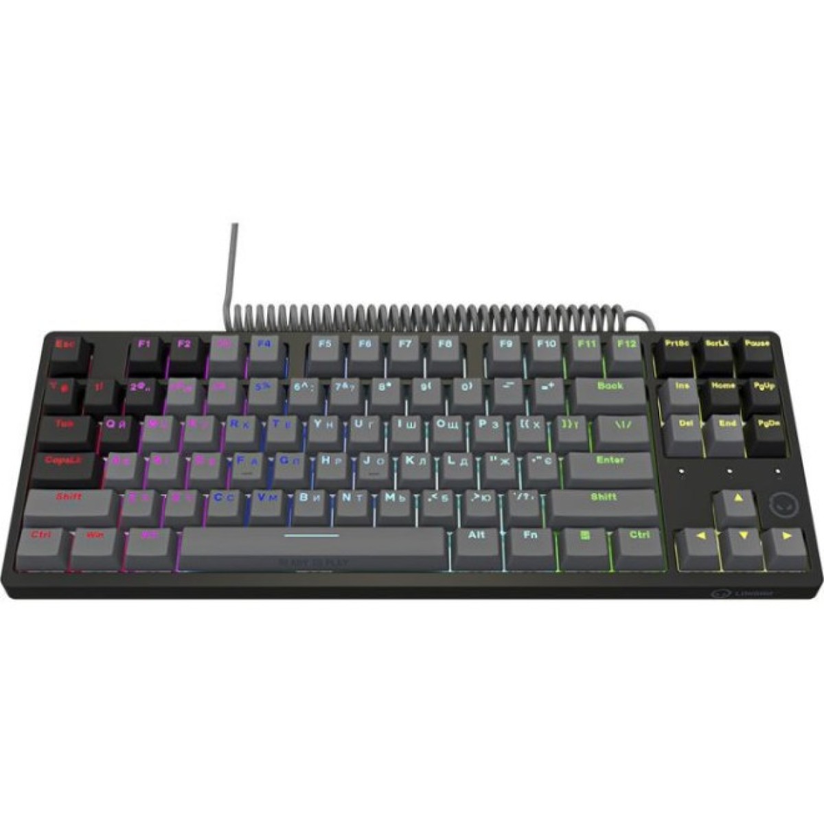 Клавиатура Lorgar Azar 514TKL RGB Mechanical USB UA Black/Grey (LRG-GK514TKL-BK-UA) 98_98.jpg - фото 4