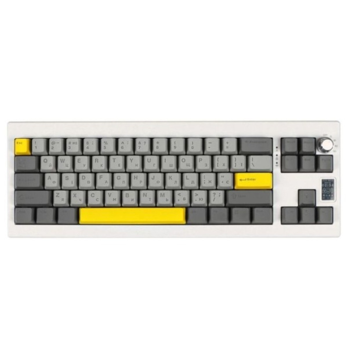 Клавиатура Epomaker Shadow-X 70 Wisteria Linear Switch Hot-Swap LCD Screen RGB Wireless/Bluetooth/USB UA White (SHX-W-WL) 256_256.jpg
