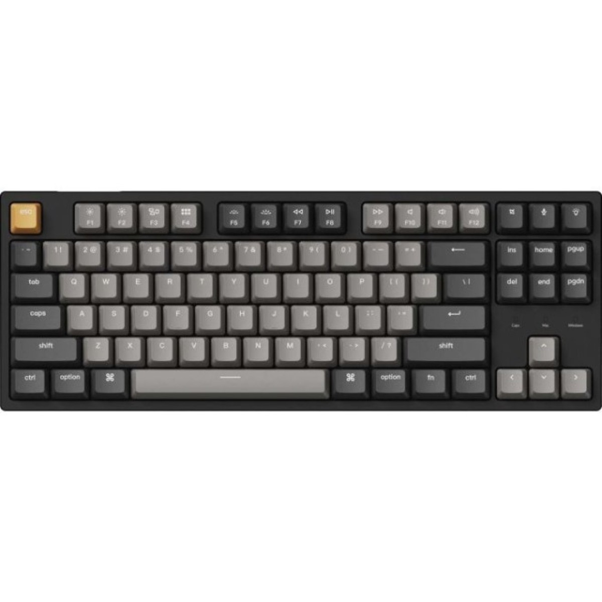 Клавиатура Keychron C1 Pro 87Key K pro Red RGB QMK/VIA Hot-swap USB UA Black (C1PM1_KEYCHRON) 256_256.jpg