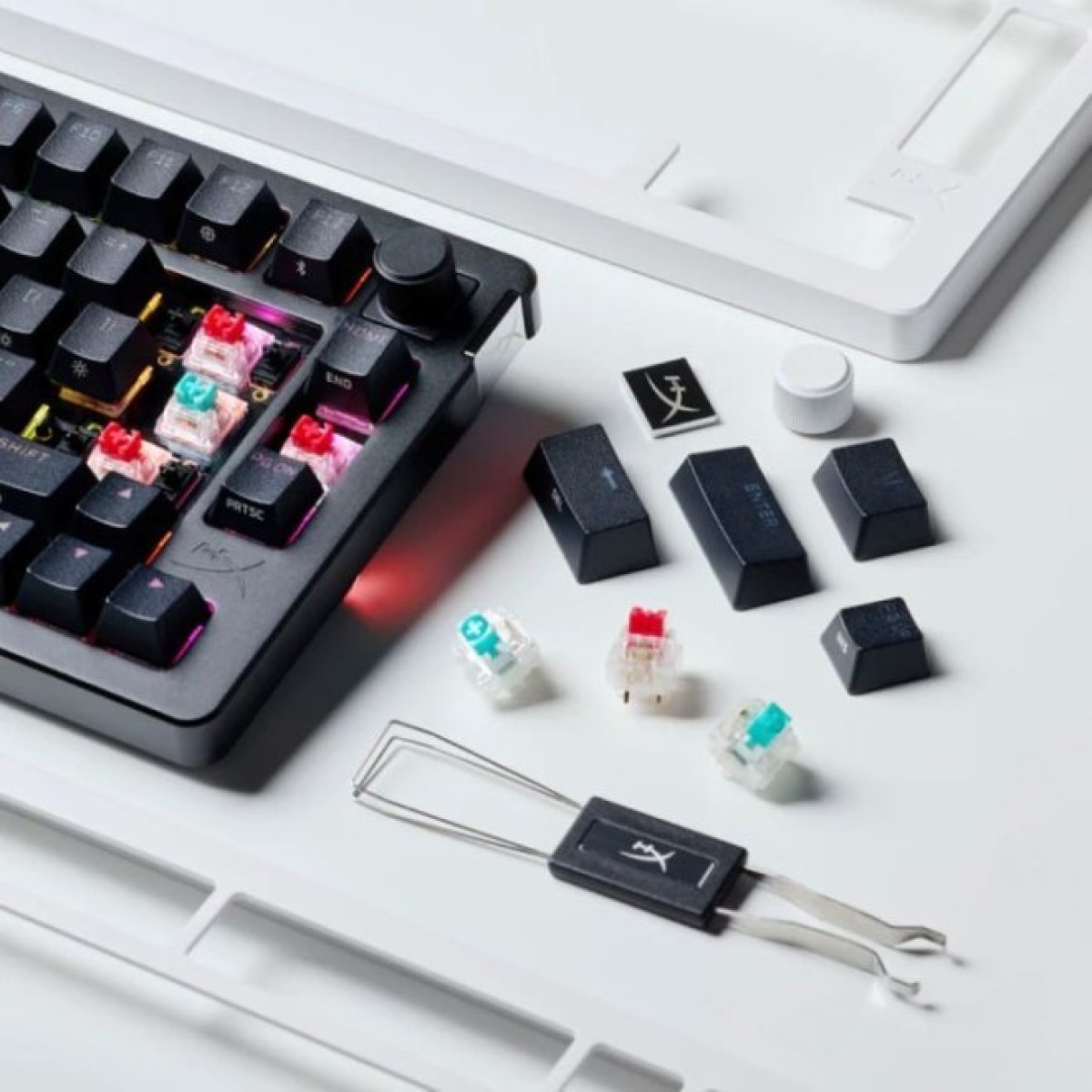Клавіатура HyperX Alloy Rise 75 PBT HX Red Wireless UA Black (91Y91AA) 98_98.jpg - фото 3