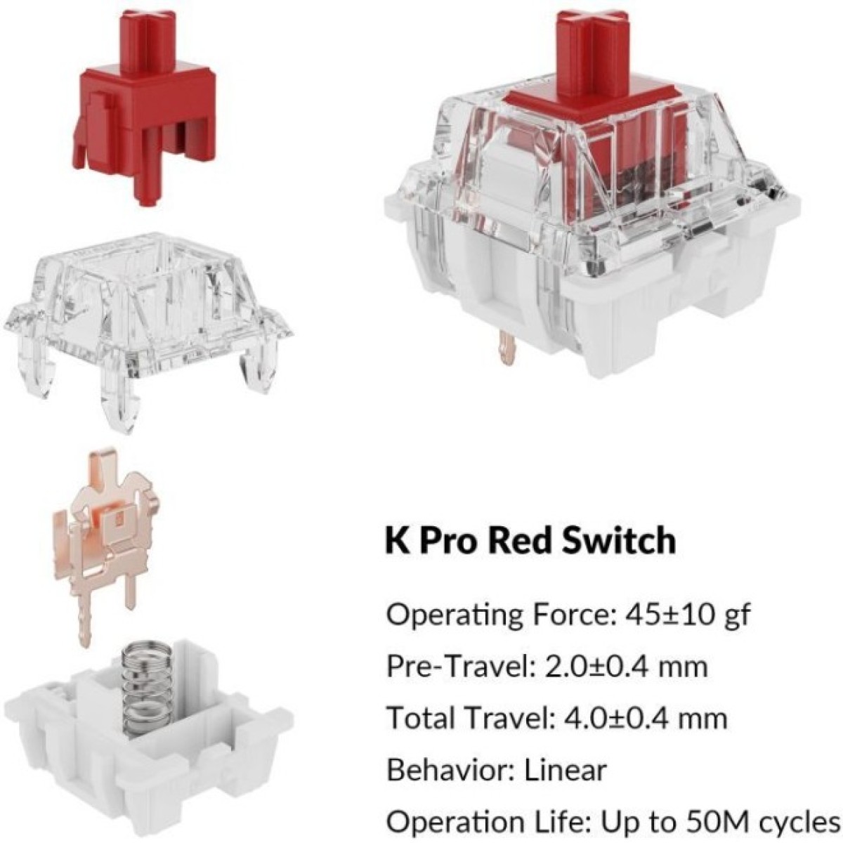 Клавиатура Keychron C1 Pro 87Key K pro Red RGB QMK/VIA USB UA Black (C1PL1_KEYCHRON) 98_98.jpg - фото 2