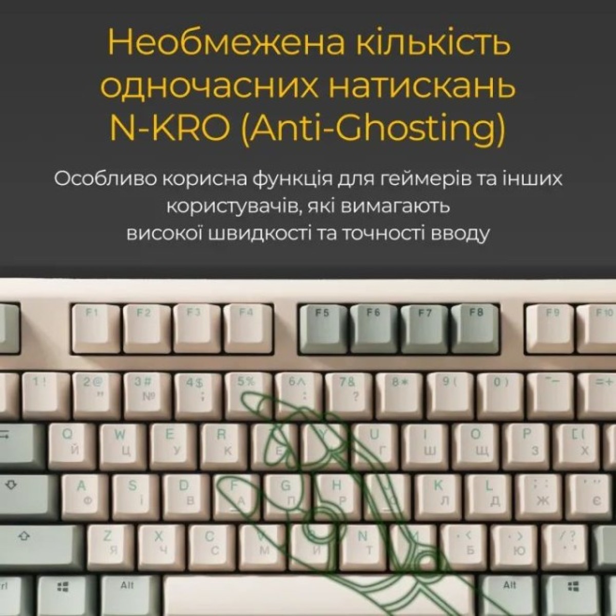 Клавиатура Ducky One 3 TKL Cherry MX Brown UA USB Cream (DKON2187-BUAPXМAEGGC1) 98_98.jpg - фото 6