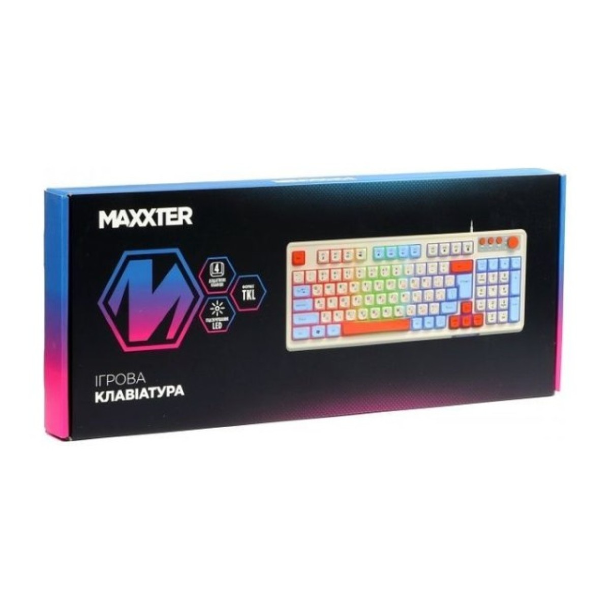 Клавіатура Maxxter KBG-3C01-UA USB UA (KBG-3C01-UA) 98_98.jpg - фото 4