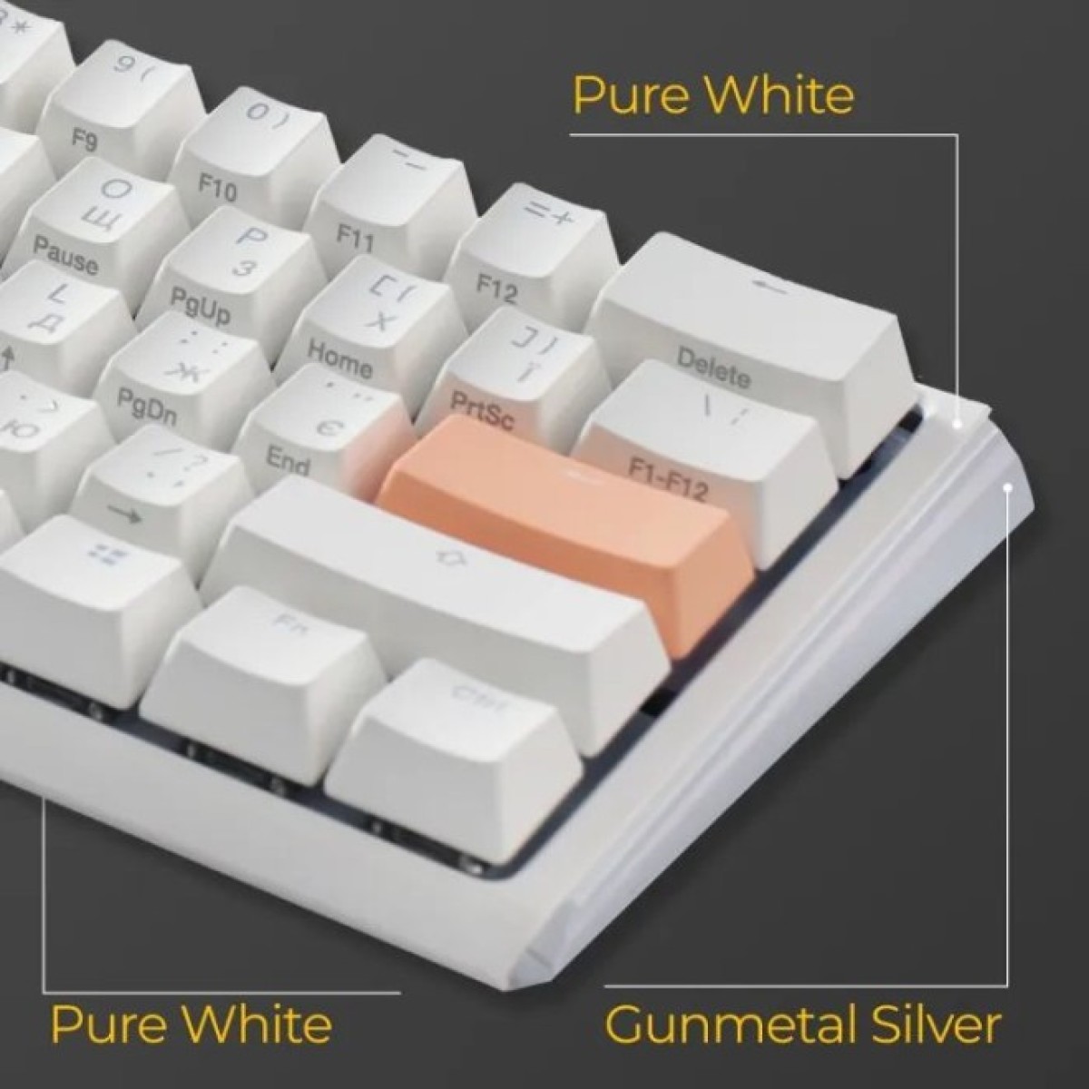 Клавиатура Ducky One 3 Mini Cherry MX Red RGB UA USB White (DKON2161ST-RUAPXPWWWSC1) 98_98.jpg - фото 2