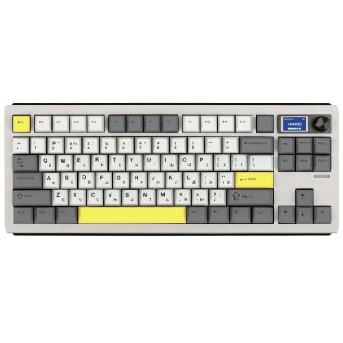 Клавиатура Epomaker Shadow-S TKL Mulan Switch Hot-Swap LCD Screen RGB Wireless/Bluetooth/USB UA White (SHS-W-M) 256_256.jpg