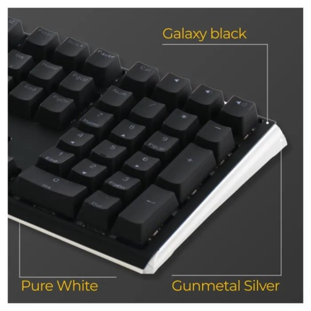 Клавиатура Ducky One 3 Cherry MX Speed Silver RGB UA USB Black (DKON2108ST-PUAPXCLAWSC1) 98_98.jpg - фото 9