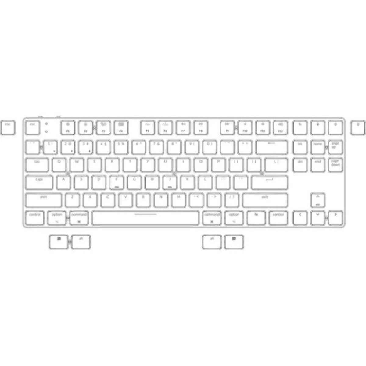 Клавиатура Keychron K1SE Gateron Brown Low Profile White Led Bluetooth/USB UA Black (K1SEA3_KEYCHRON) 98_98.jpg - фото 2