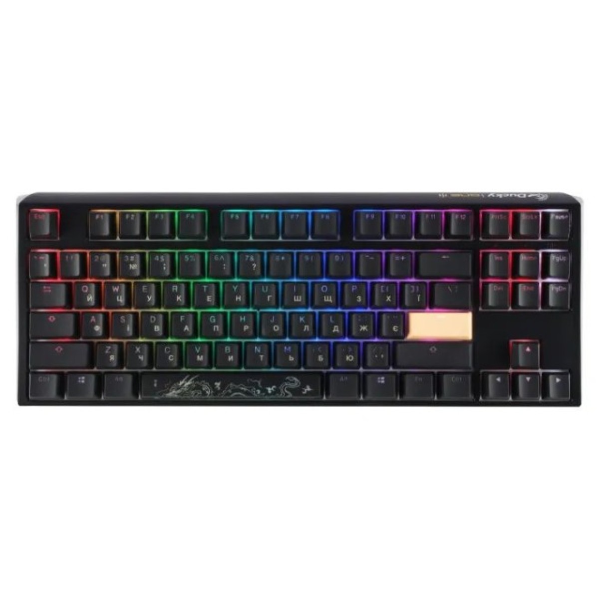 Клавиатура Ducky One 3 TKL Cherry MX Brown RGB UA USB Black (DKON2187ST-BUAPXCLAWSC1) 256_256.jpg