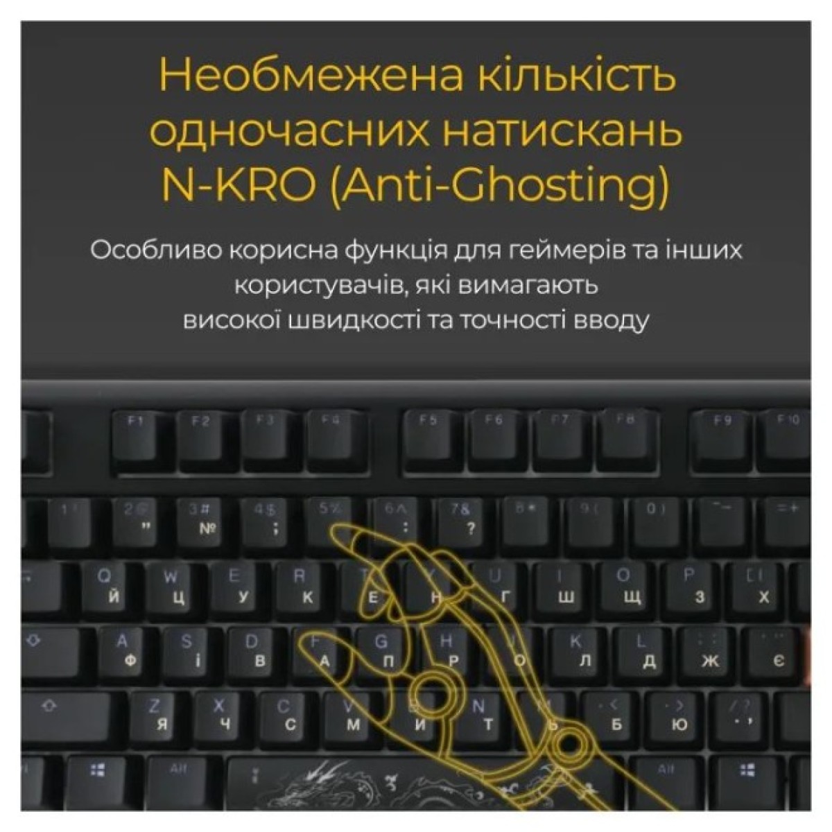 Клавиатура Ducky One 3 Cherry MX Speed Silver RGB UA USB Black (DKON2108ST-PUAPXCLAWSC1) 98_98.jpg - фото 10