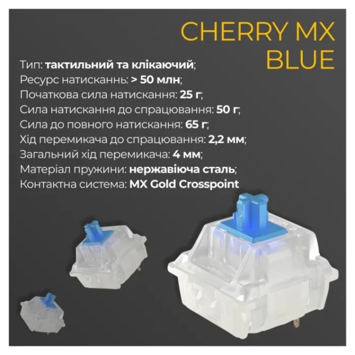 Клавиатура Ducky One 3 Cherry MX Blue RGB UA USB White (DKON2108ST-CUAPXPWWWSC1) 98_98.jpg - фото 11