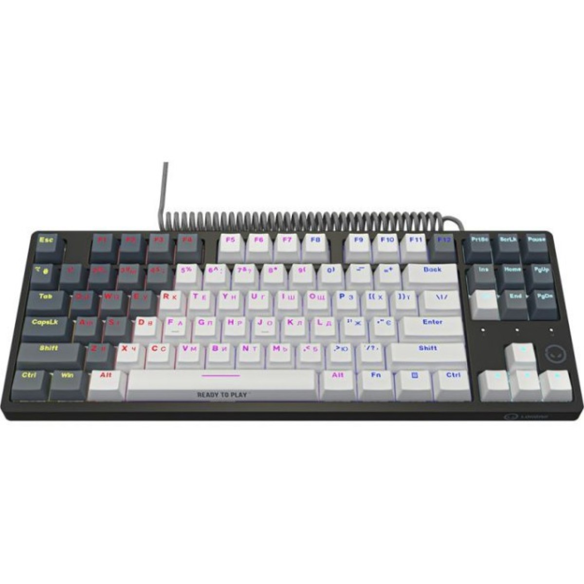 Клавиатура Lorgar Azar 514TKL RGB Mechanical USB UA White/Grey (LRG-GK514TKL-WH-UA) 98_98.jpg - фото 6