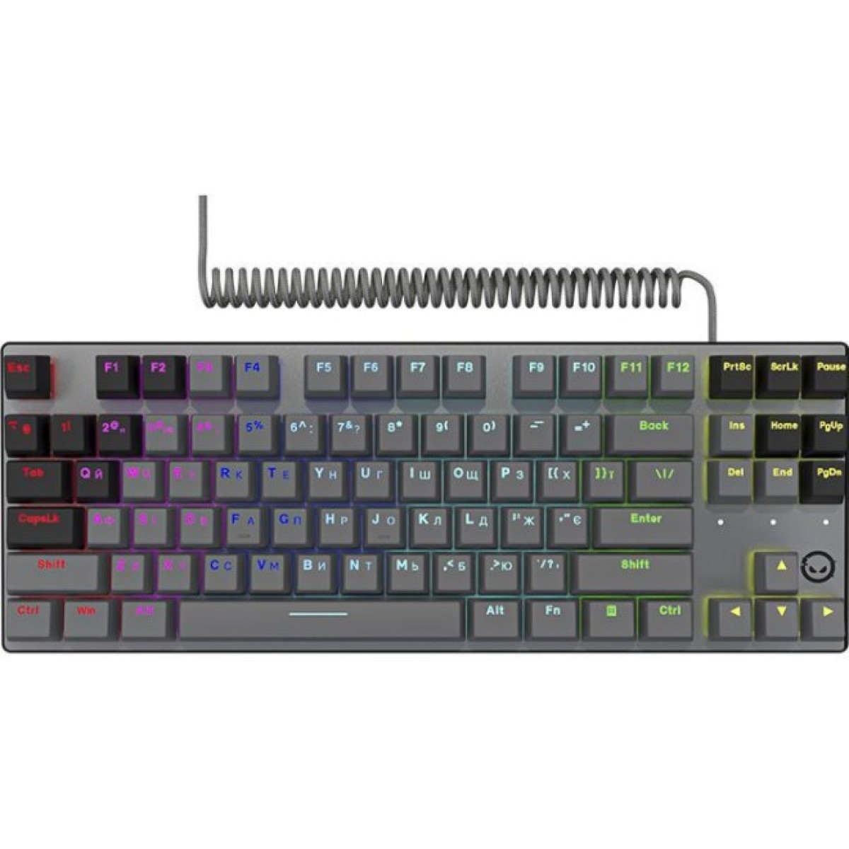 Клавиатура Lorgar Azar 514TKL RGB Mechanical USB UA Black/Grey (LRG-GK514TKL-BK-UA) 98_98.jpg - фото 7