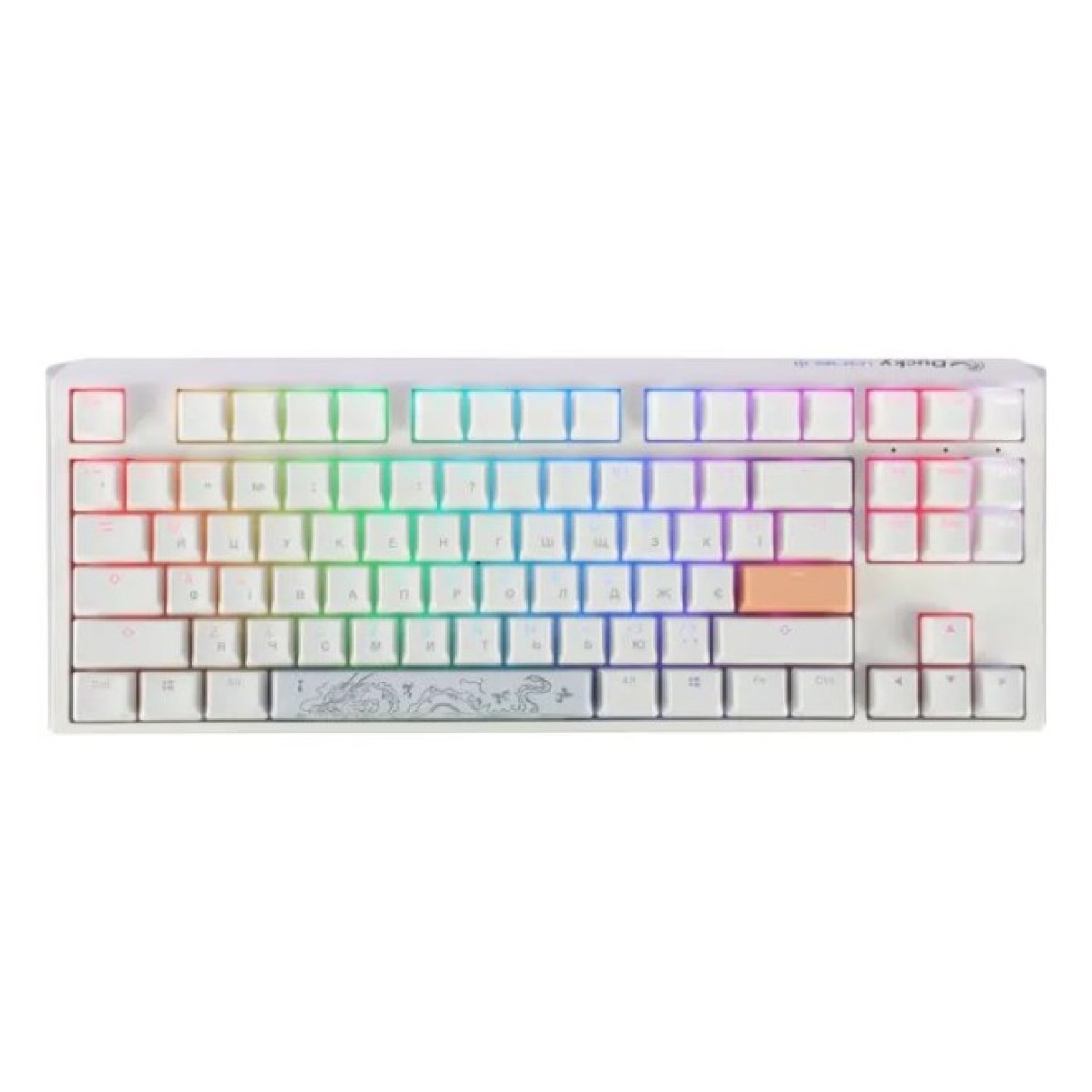 Клавиатура Ducky One 3 TKL Cherry MX Speed Silver RGB UA USB White (DKON2187ST-PUAPXPWWWSC1) 256_256.jpg