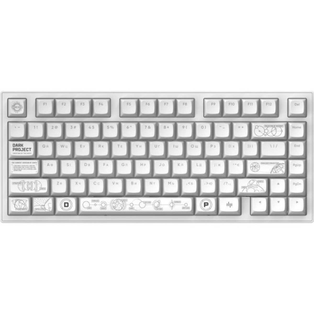 Клавиатура Dark Project ALU81 Terra Nova PBT RGB Mech G3MS Moonstone White (DPKB_NOVA_81_ANSI_WHITE_UA) 98_98.jpg - фото 12