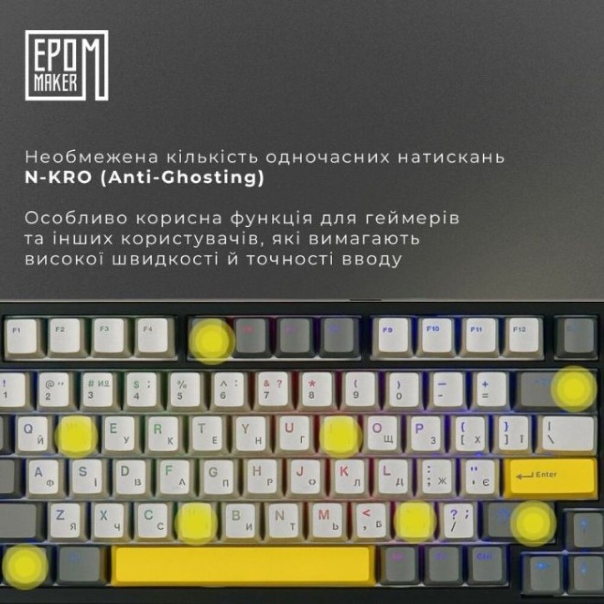 Клавиатура Epomaker TH80 SE 75 Flamingo Switch Hot-Swap RGB Wireless/Bluetooth/USB UA Black (TH80-SE-B-F) 98_98.jpg - фото 8