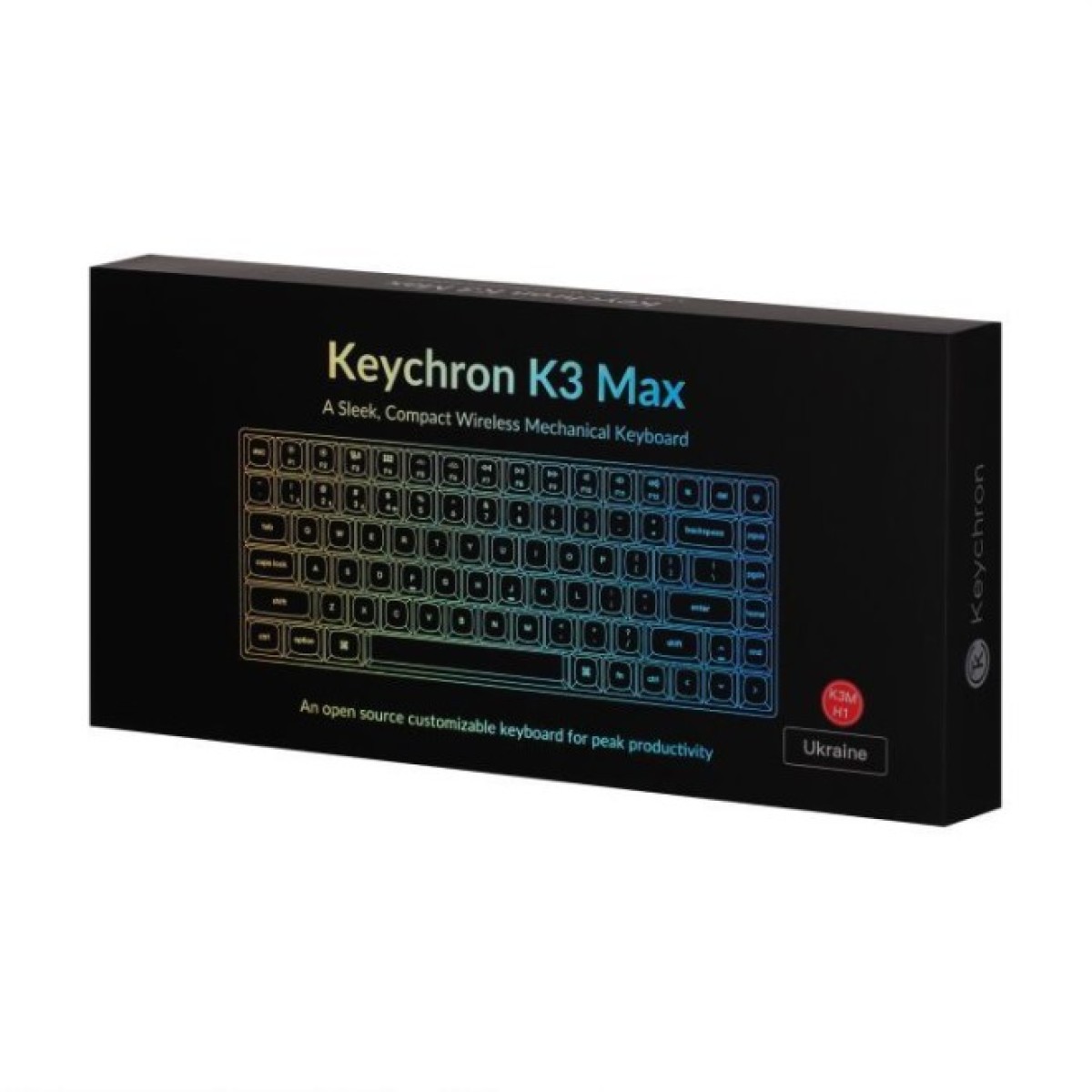 Клавиатура Keychron K3 Max Gateron MX 2.0 Red QMK Hot-swap RGB Wireless/Bluetooth/USB UA Black (K3MH1_KEYCHRON) 98_98.jpg - фото 4