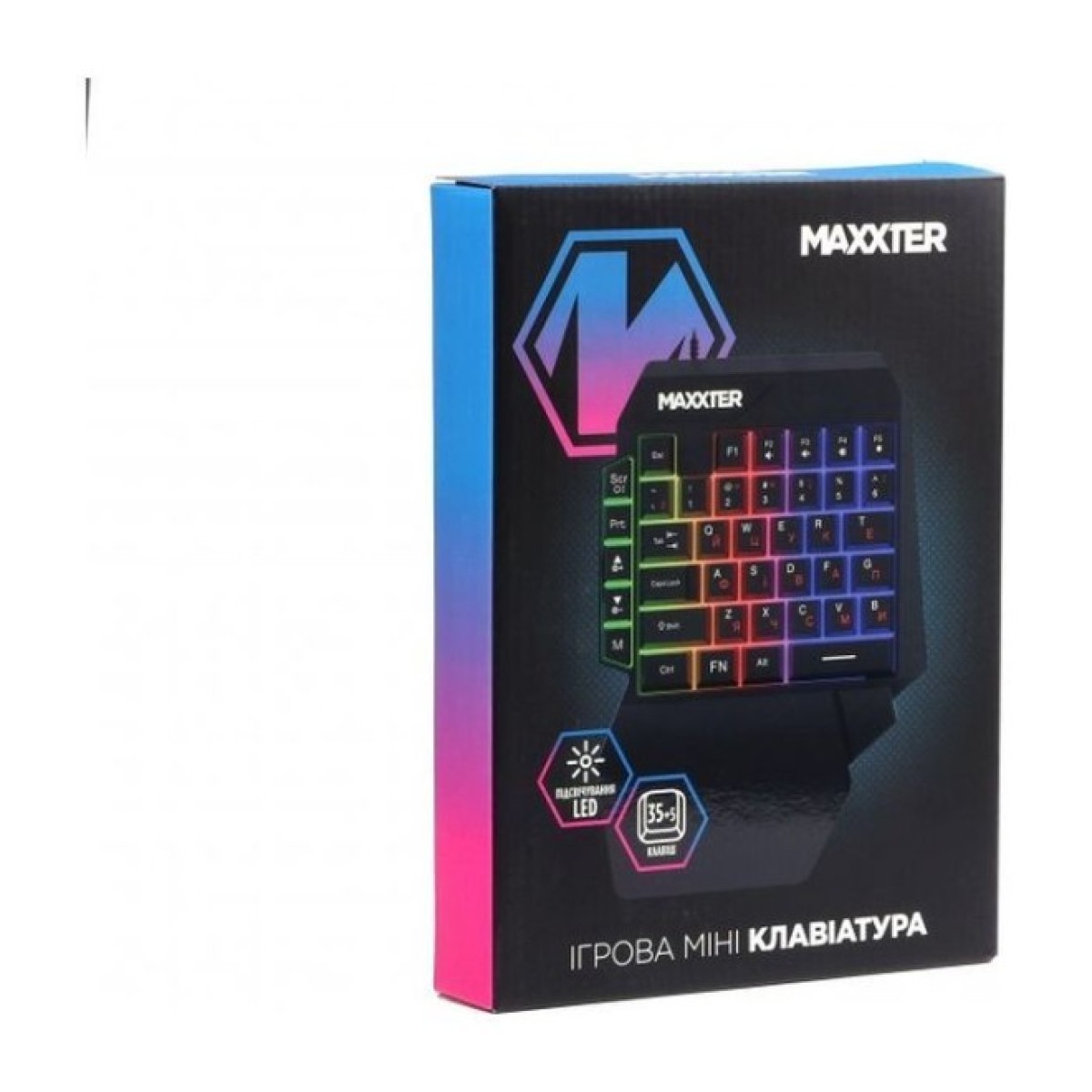 Клавіатура Maxxter KBG-OH-01B-UA USB UA Black (KBG-OH-01B-UA) 98_98.jpg - фото 5