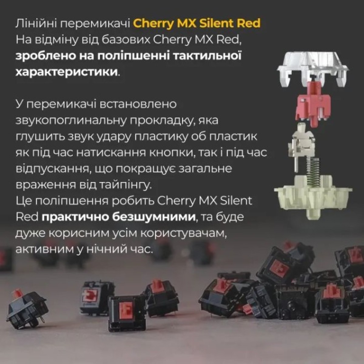 Клавиатура Ducky One 3 TKL Cherry MX Silent Red UA USB Cream (DKON2187-SUAPXМAEGGC1) 98_98.jpg - фото 9