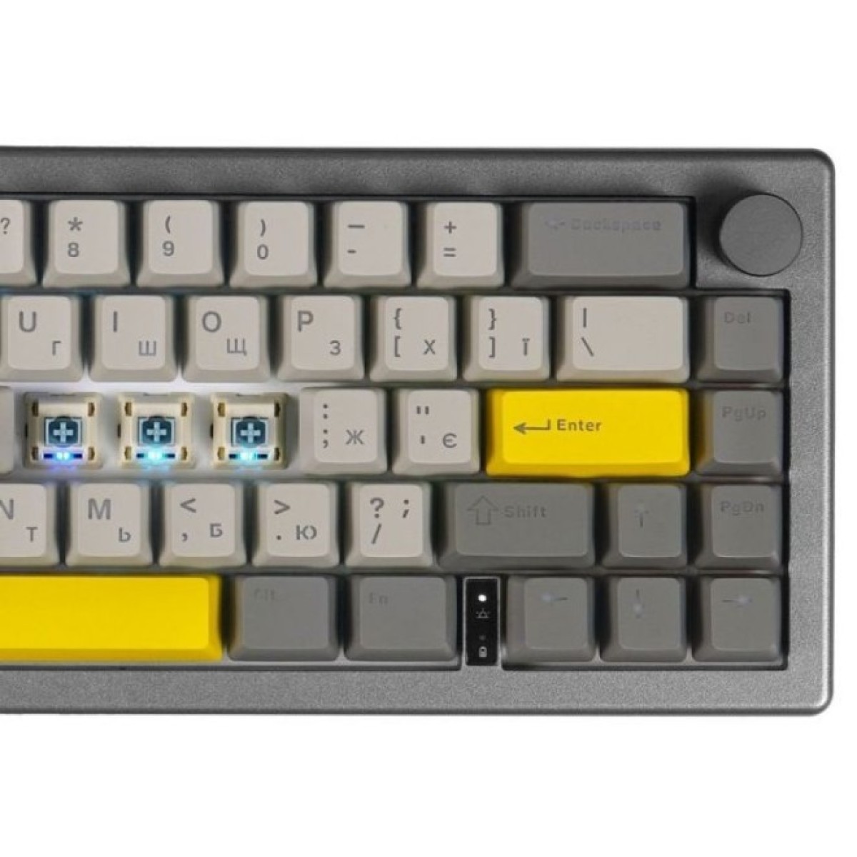 Клавиатура Epomaker EK68 65 Budgerigar V2 Switch Hot-Swap RGB Wireless/Bluetooth/USB UA Black (EK68-B-BV2) 98_98.jpg - фото 9