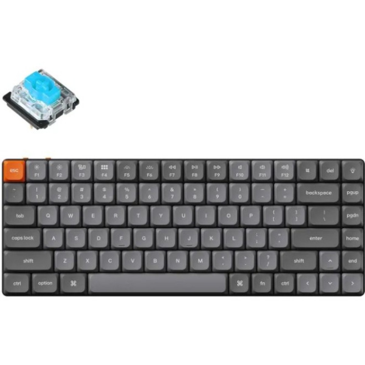 Клавиатура Keychron K3 Max Gateron MX 2.0 Blue QMK Hot-swap RGB Wireless/Bluetooth/USB UA Black (K3MH2_KEYCHRON) 98_98.jpg - фото 4
