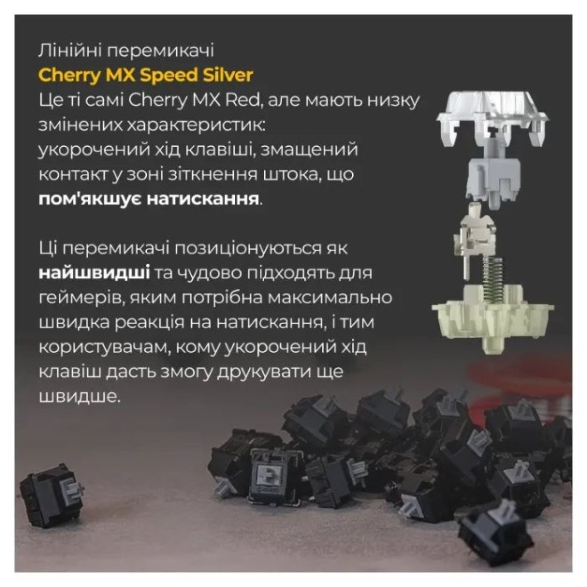 Клавиатура Ducky One 3 TKL Cherry MX Speed Silver UA USB Cream (DKON2187-PUAPXМAEGGC1) 98_98.jpg - фото 8