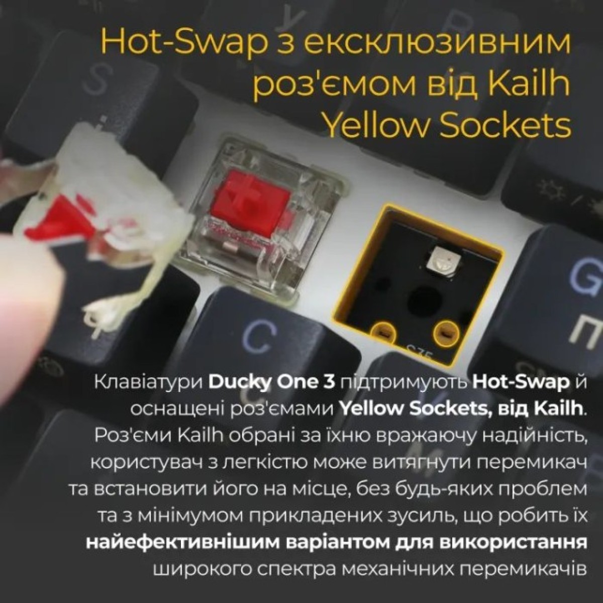 Клавиатура Ducky One 3 Mini Cherry MX Red RGB UA USB Black (DKON2161ST-RUAPXCLAWSC1) 98_98.jpg - фото 11