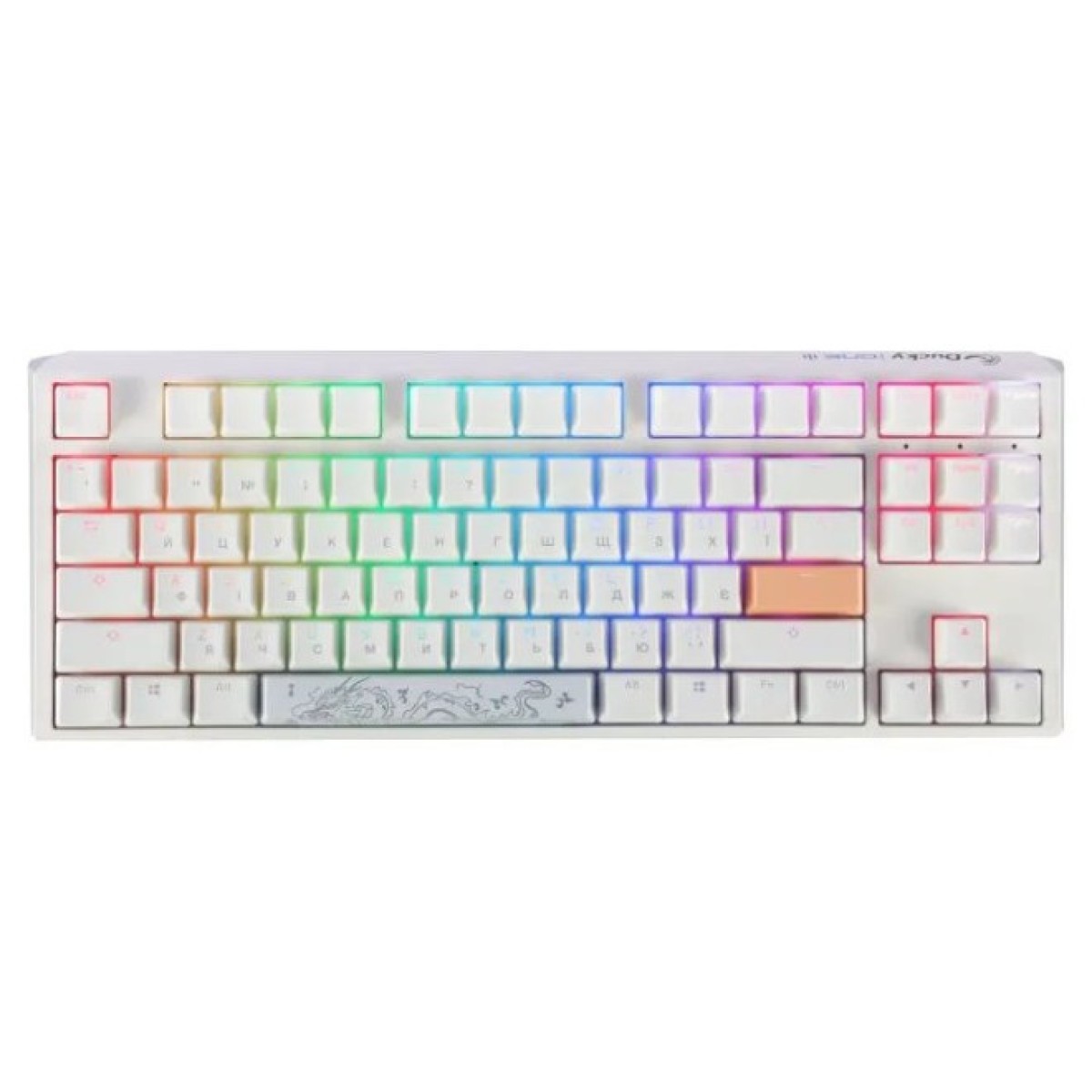 Клавиатура Ducky One 3 TKL Cherry MX Brown RGB UA USB White (DKON2187ST-BUAPXPWWWSC1) 256_256.jpg