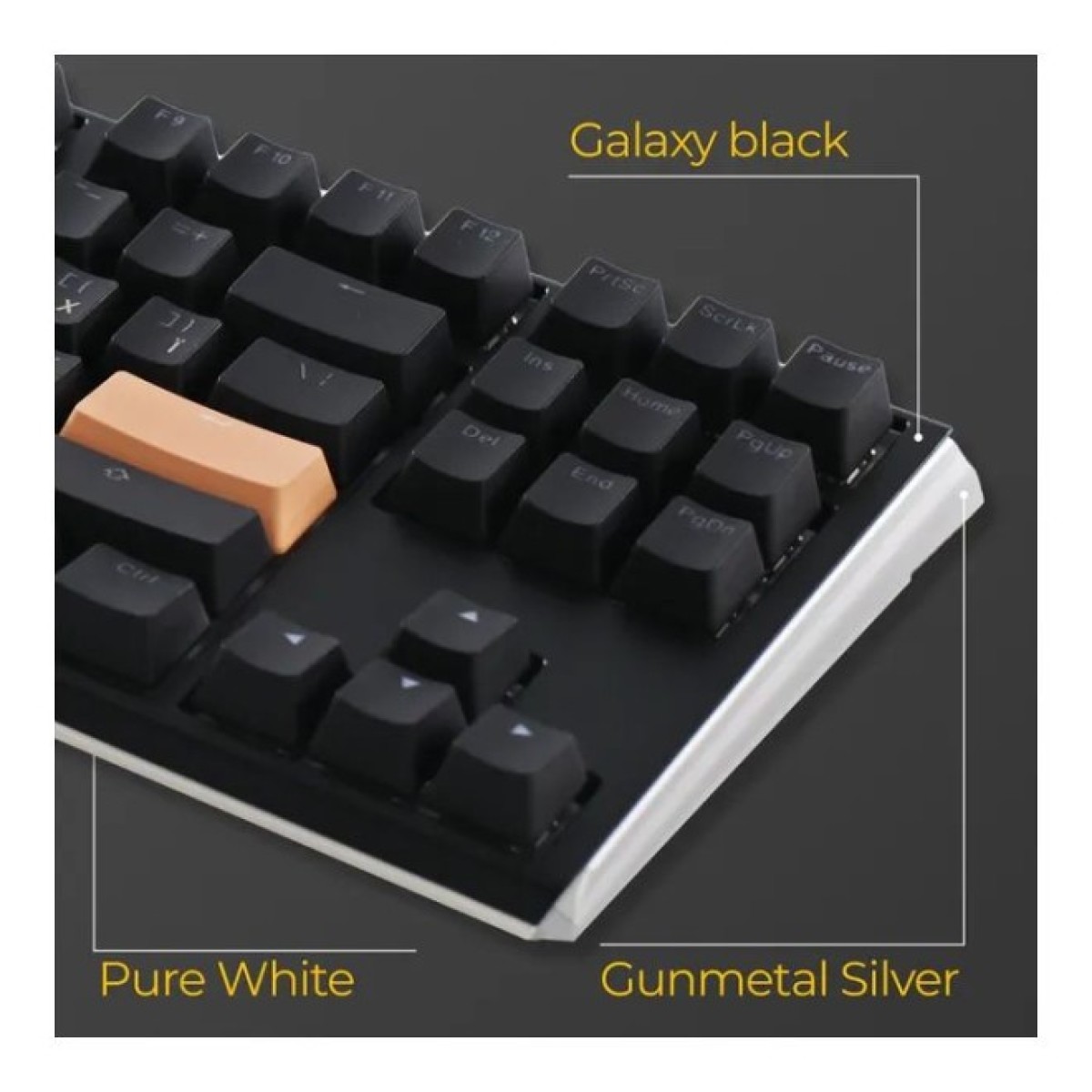 Клавиатура Ducky One 3 TKL Cherry MX Silent Red RGB UA USB Black (DKON2187ST-SUAPXCLAWSC1) 98_98.jpg - фото 6
