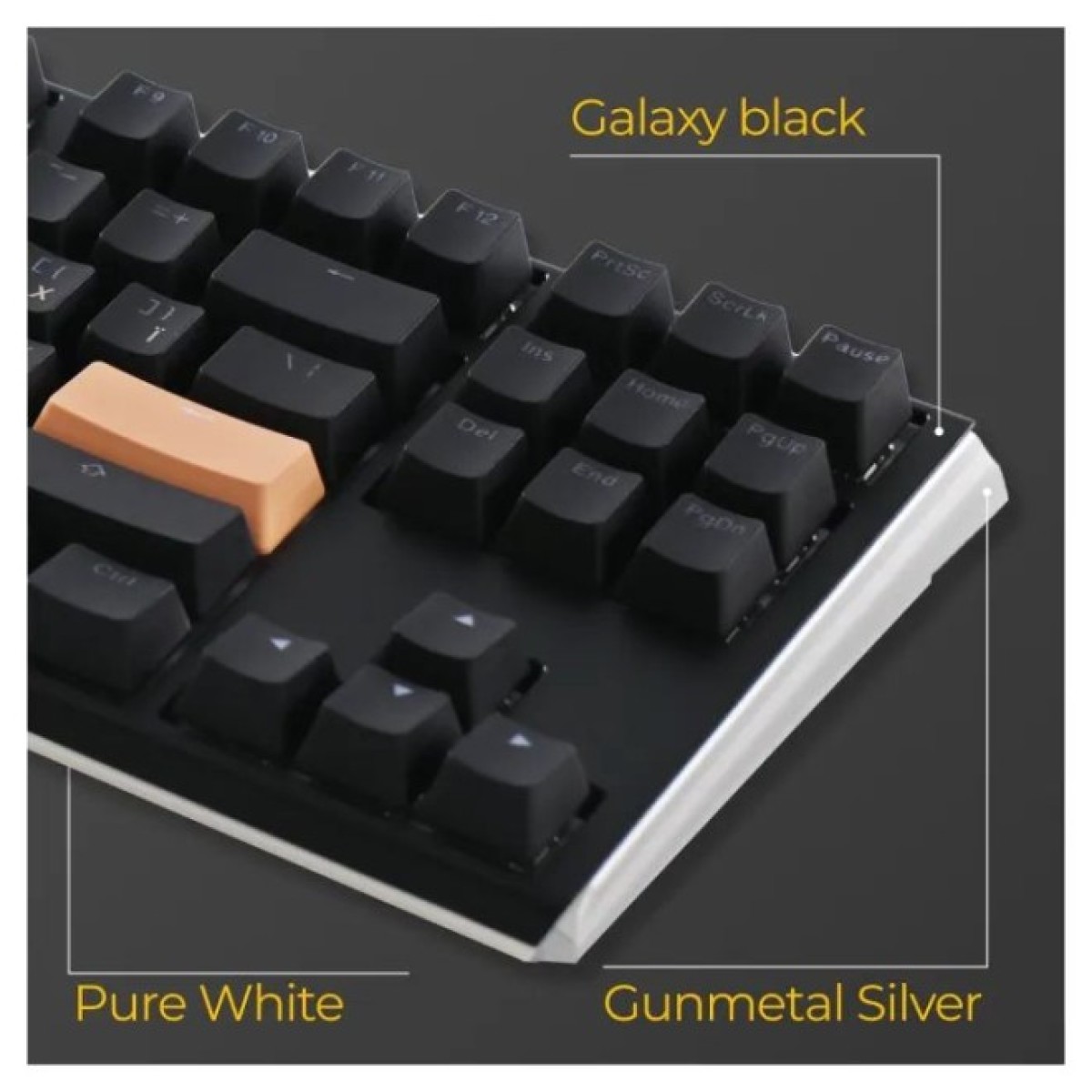 Клавиатура Ducky One 3 TKL Cherry MX Speed Silver RGB UA USB Black (DKON2187ST-PUAPXCLAWSC1) 98_98.jpg - фото 10