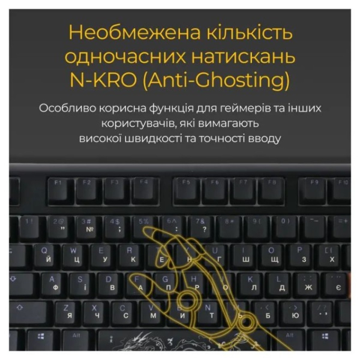 Клавиатура Ducky One 3 TKL Cherry MX Brown RGB UA USB Black (DKON2187ST-BUAPXCLAWSC1) 98_98.jpg - фото 5