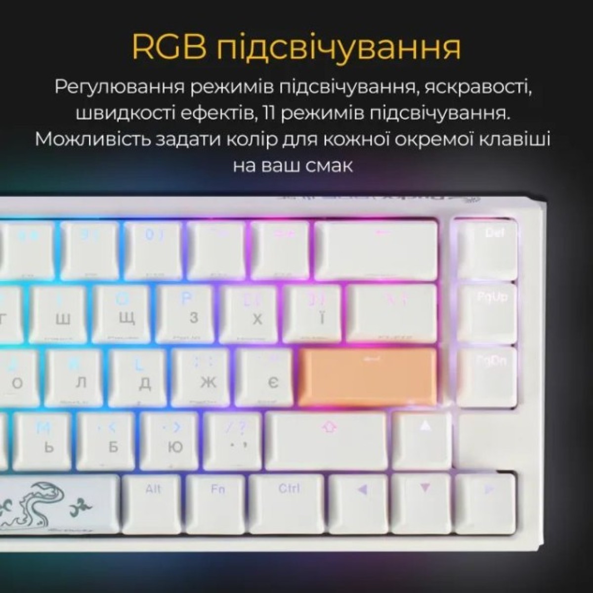 Клавиатура Ducky One 3 SF Cherry MX Red RGB UA USB White (DKON2167ST-RUAPXPWWWSC1) 98_98.jpg - фото 10