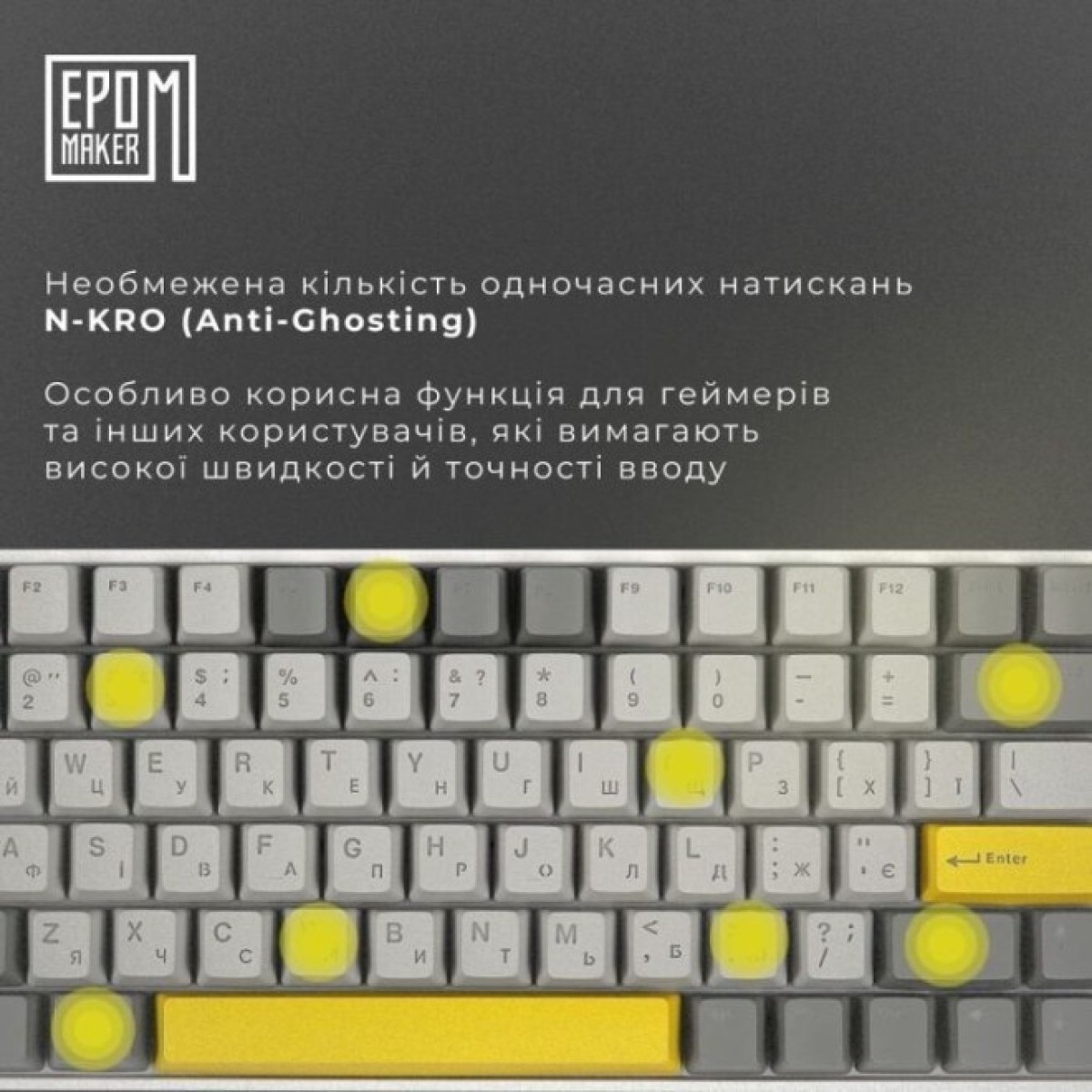 Клавиатура Epomaker EP84 Plus 75 Wisteria Linear Switch Hot-Swap RGB Wireless/Bluetooth/USB UA White (EP84-W-WL) 98_98.jpg - фото 9