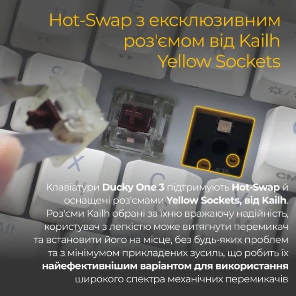 Клавиатура Ducky One 3 Mini Cherry MX Red RGB UA USB White (DKON2161ST-RUAPXPWWWSC1) 98_98.jpg - фото 9