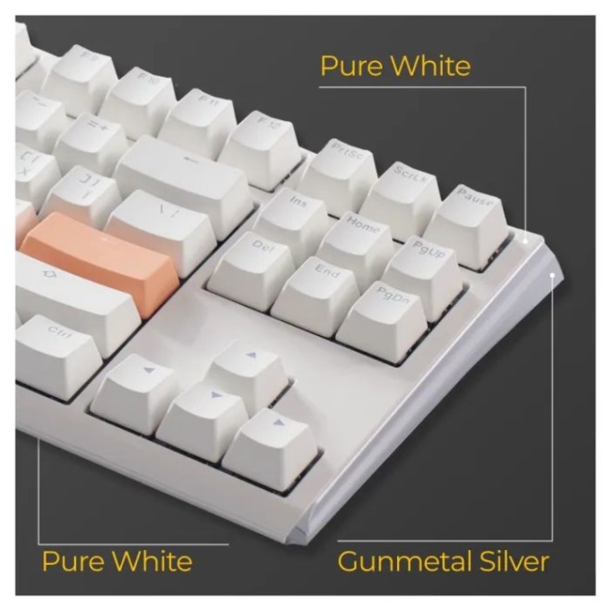 Клавіатура Ducky One 3 TKL Cherry MX Silent Red RGB UA USB White (DKON2187ST-SUAPXPWWWSC1) 98_98.jpg - фото 8