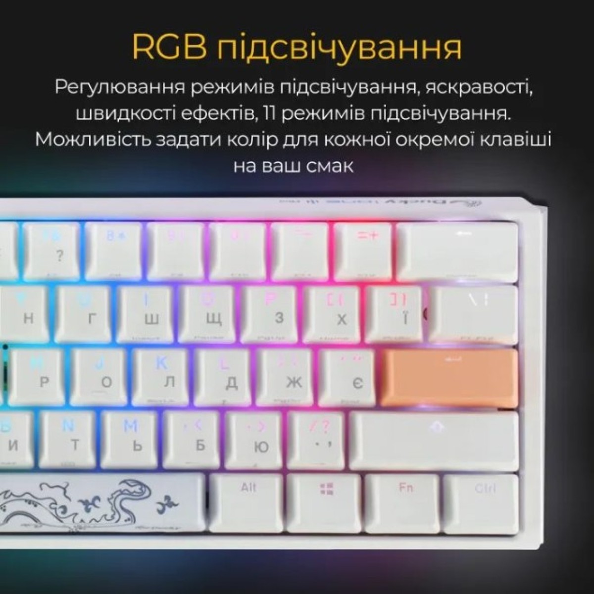 Клавиатура Ducky One 3 Mini Cherry MX Red RGB UA USB White (DKON2161ST-RUAPXPWWWSC1) 98_98.jpg - фото 10