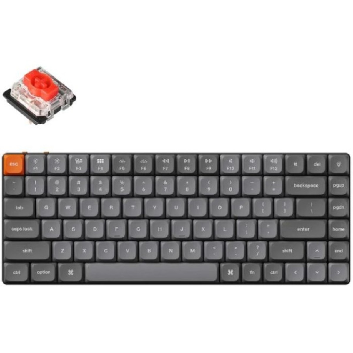 Клавиатура Keychron K3 Max Gateron MX 2.0 Red QMK White Led Wireless/Bluetooth/USB UA Black (K3MA1_KEYCHRON) 256_256.jpg
