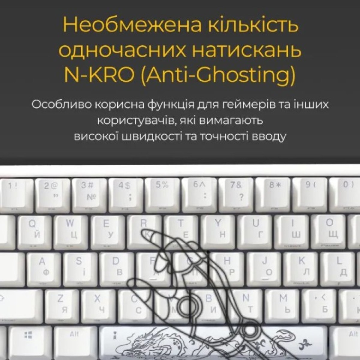 Клавиатура Ducky One 3 Mini Cherry MX Red RGB UA USB White (DKON2161ST-RUAPXPWWWSC1) 98_98.jpg - фото 12