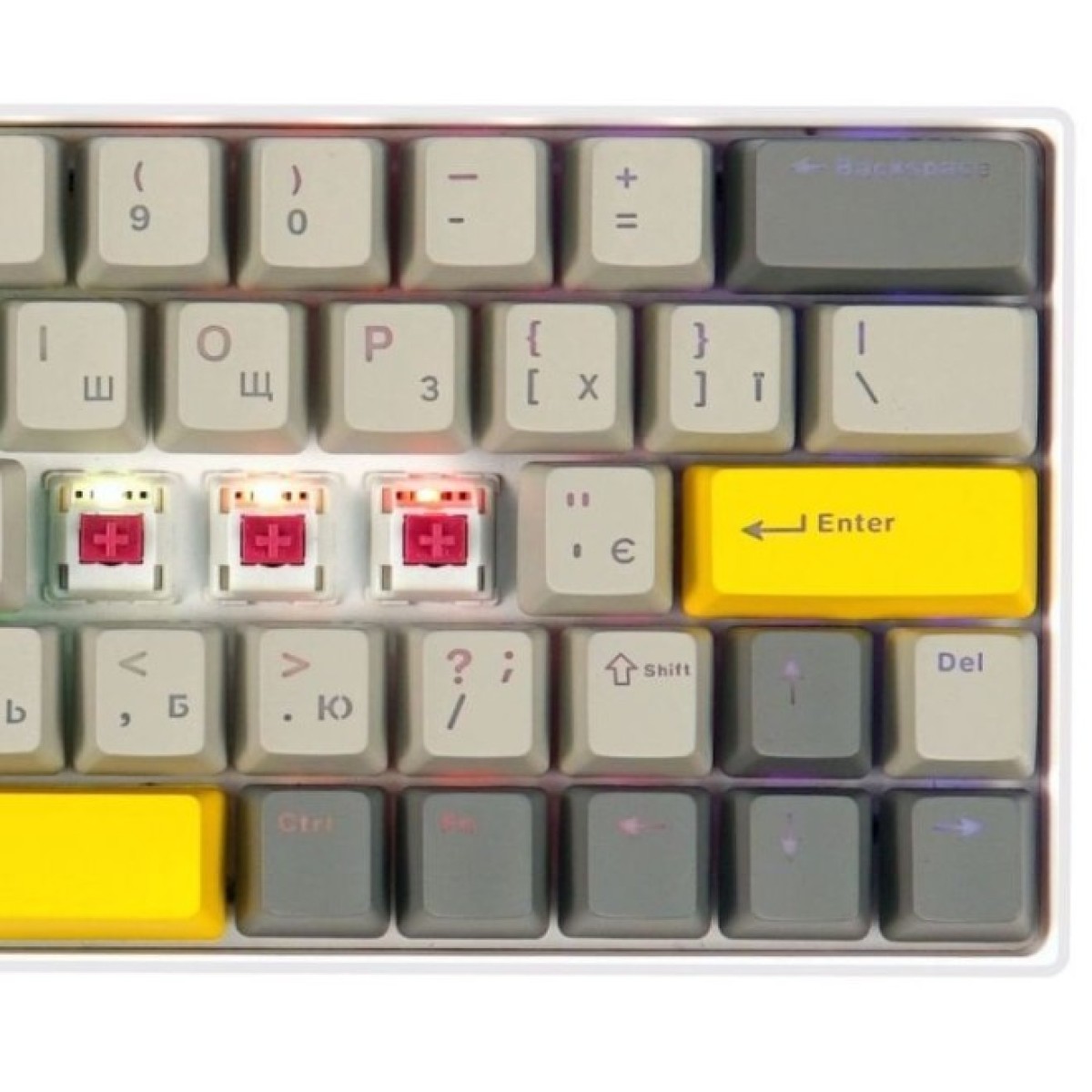 Клавиатура Epomaker EP64 60 Mulan Switch Hot-Swap RGB Wireless/Bluetooth/USB UA White (EP64-W-M) 98_98.jpg - фото 11