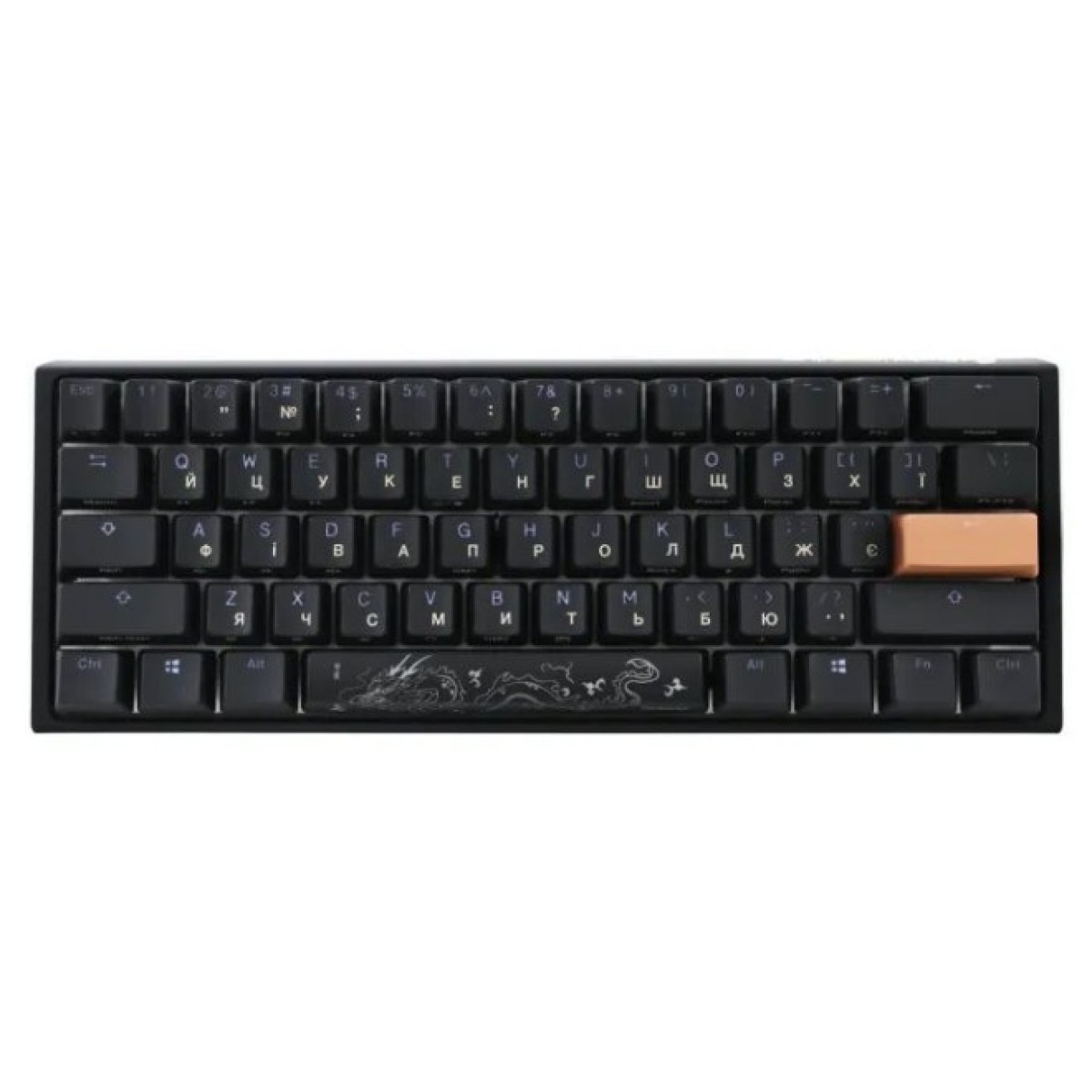 Клавиатура Ducky One 3 Mini Cherry MX Speed Silver RGB UA USB Black (DKON2161ST-PUAPXCLAWSC1) 98_98.jpg - фото 11