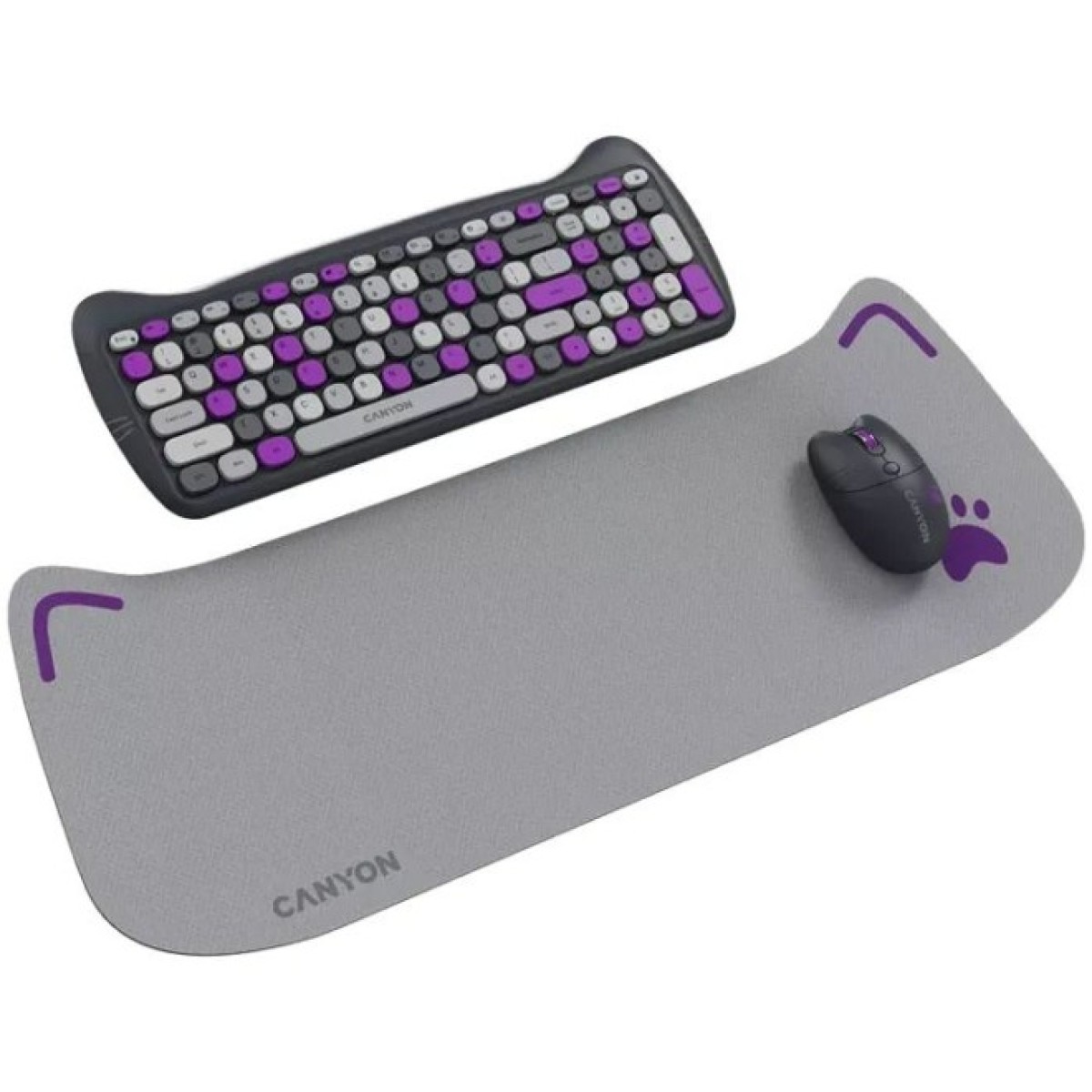 Комплект Canyon HSET-W6 Kitty Edition Wireless UA Violet (CNS-HSETW6VT) 98_98.jpg - фото 2