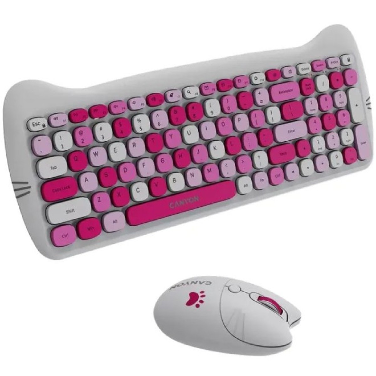 Комплект Canyon HSET-W6 Kitty Edition Wireless UA Pink (CNS-HSETW6PK) 98_98.jpg - фото 6