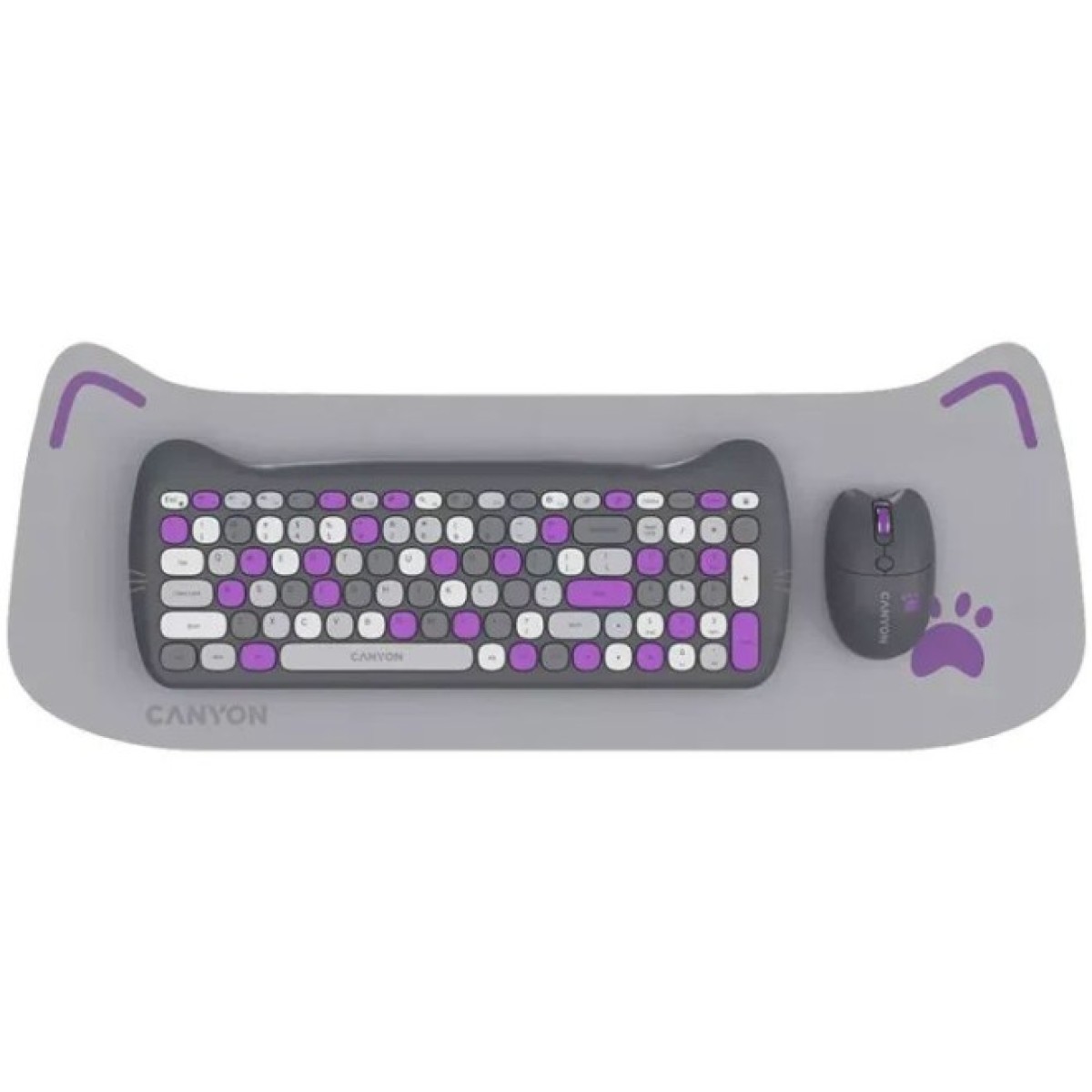 Комплект Canyon HSET-W6 Kitty Edition Wireless UA Violet (CNS-HSETW6VT) 256_256.jpg