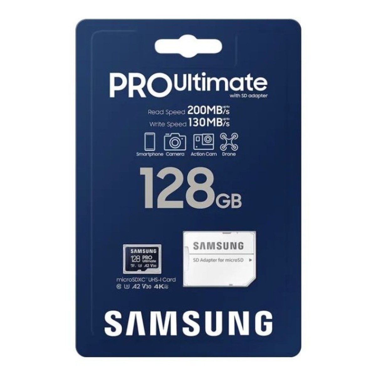 Карта памяти Samsung 128GB microSDXC class 10 UHS-I U3 V30 A2 Pro Ultimate (MB-MY128SA/WW) 98_98.jpg - фото 4