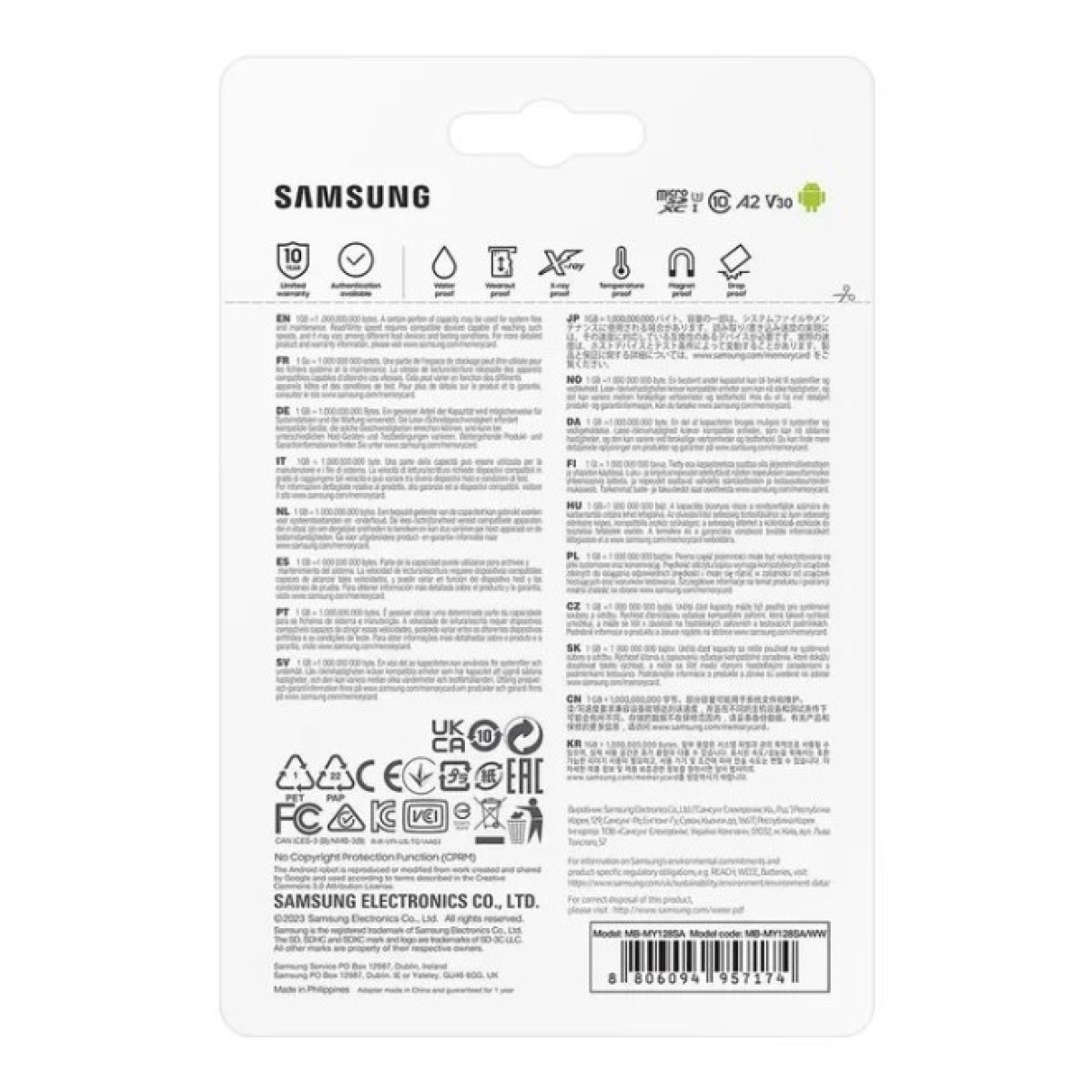 Карта памяти Samsung 128GB microSDXC class 10 UHS-I U3 V30 A2 Pro Ultimate (MB-MY128SA/WW) 98_98.jpg - фото 7