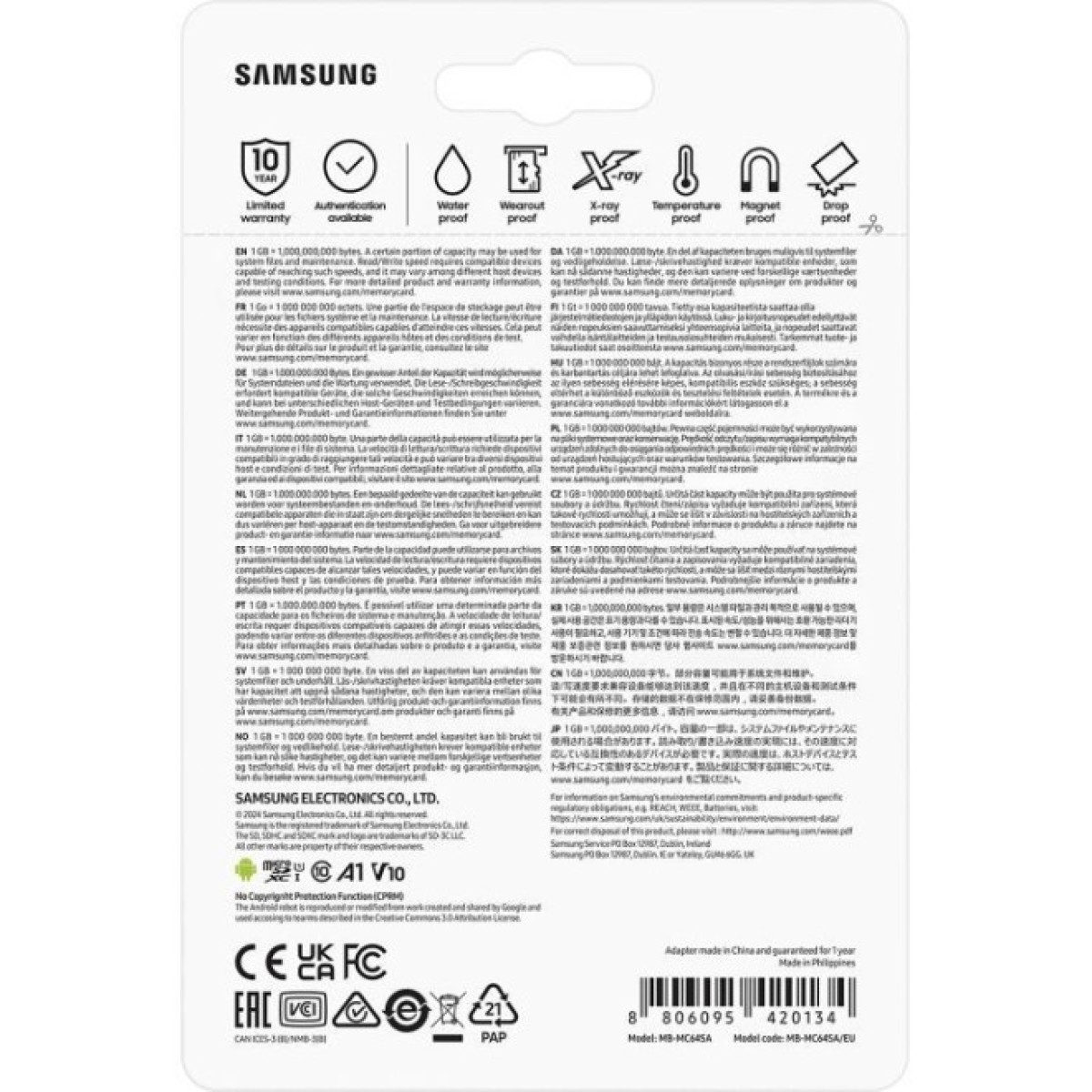 Карта пам'яті Samsung 64GB microSD class 10 UHS-I U3 V30 A2 EVO Plus (MB-MC64SA/EU) 98_98.jpg - фото 7